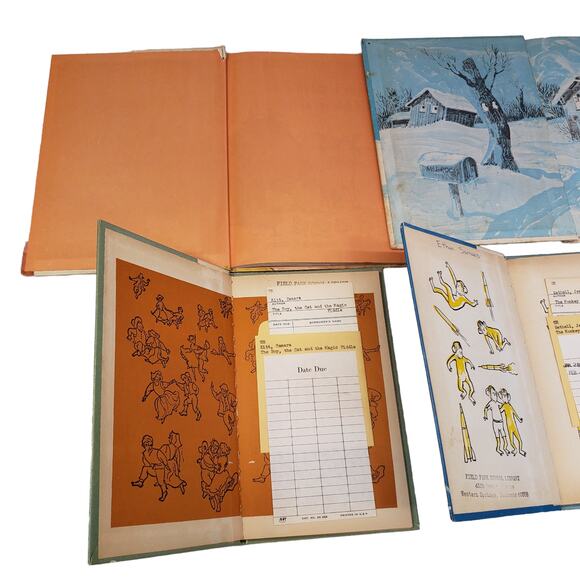 Vintage 1960s Books Bundle Farm Monkey Card Games McBrooms Ghost Easy Reader - Picture 6 of 16